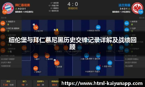 纽伦堡与拜仁慕尼黑历史交锋记录详解及战绩回顾